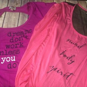 🦋Pink Lotus Movement Pink Duo Tops, M